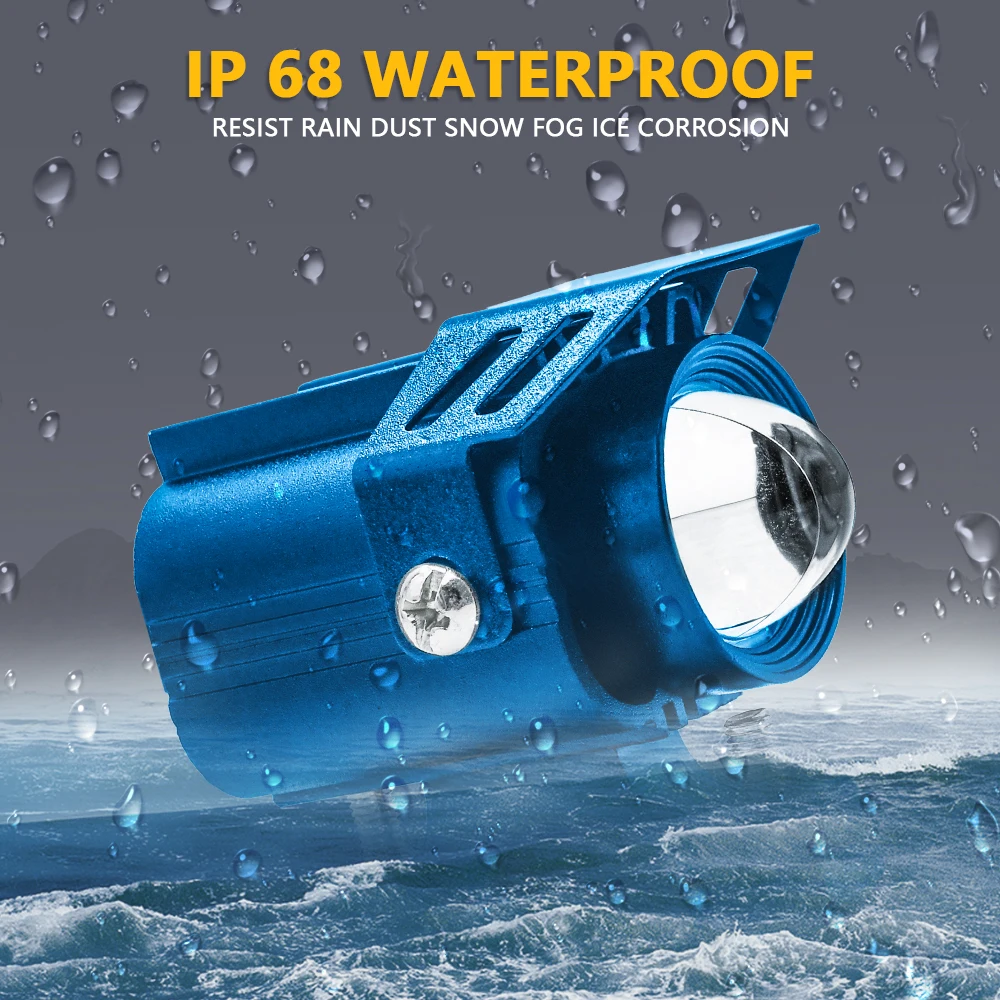 

Двухцветные мотоциклетные фонари для внедорожников, грузовиков, внедорожников, внедорожников, противотуманных фар, фары белого и желтого ц...