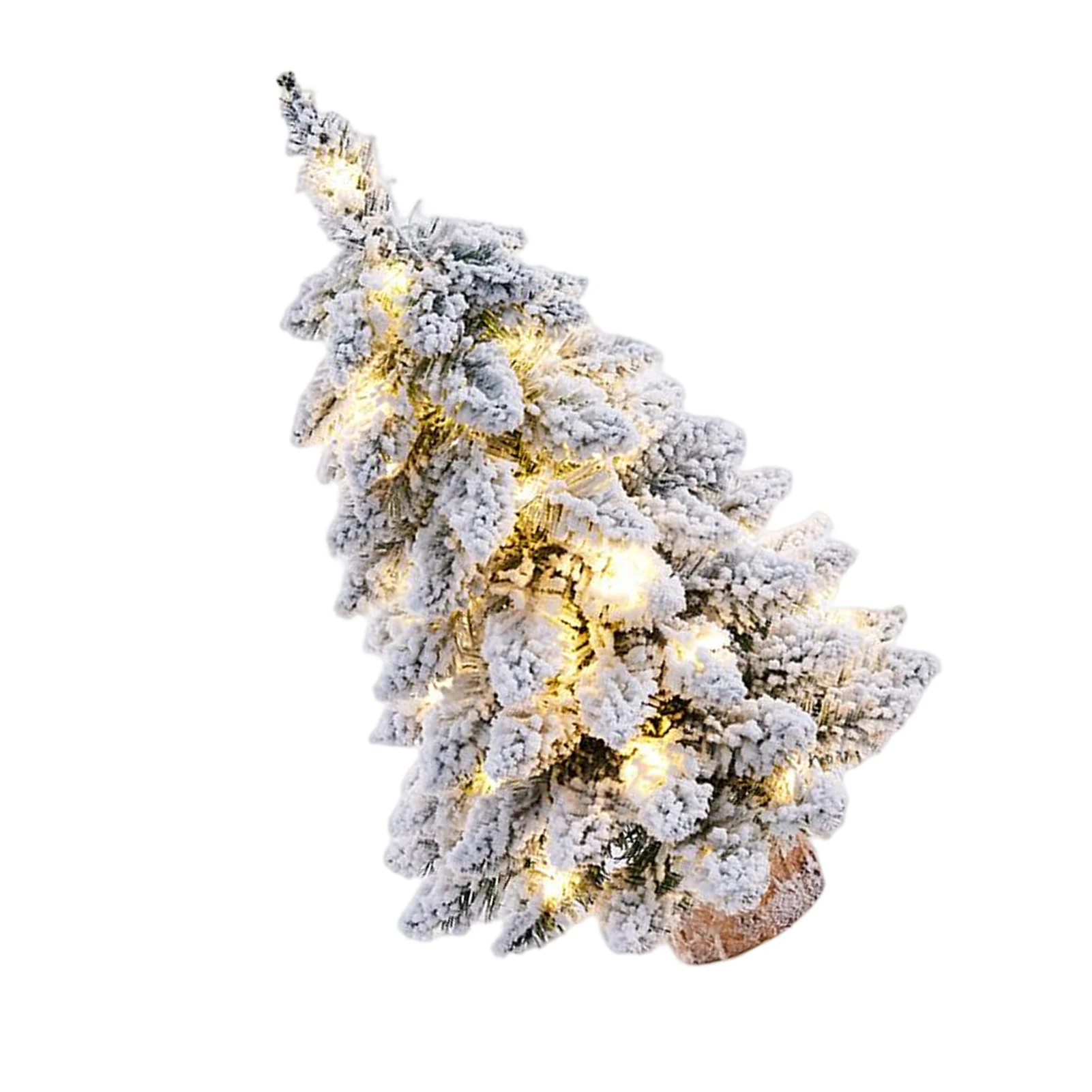 

Рождественская елка, украшенная снежной панелью, белая светодиодная подсветка для стола Рождественского стола