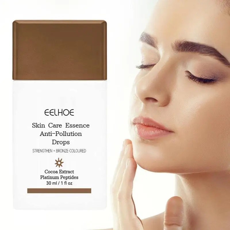 

Fake Tan Peptide Serum Self Tanning Bronzer Drops Replenishing Body Bronzing Glow Liquid 30ml Skin Care Essence For Fine Lines