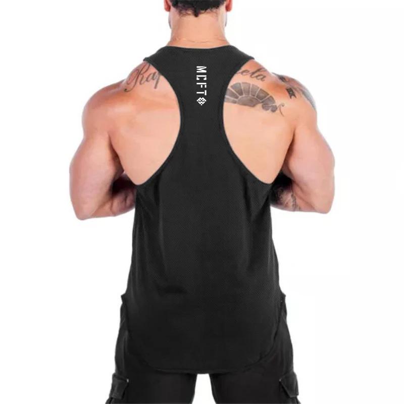

Just Gym Tank Top Men Fitness Clothing Bodybuilding Tank Tops Summer Mesh Sports Vest for Male Workout Sleeveless T Shirts