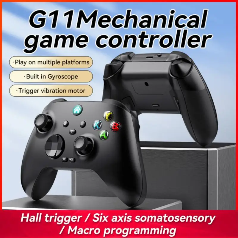 

Wireless WIFI Gamepad PC Game Controller BT5.0 Gyroscope Linear Key Joystick G11 Type-C Android Switch Charging Six Axis Gamepad