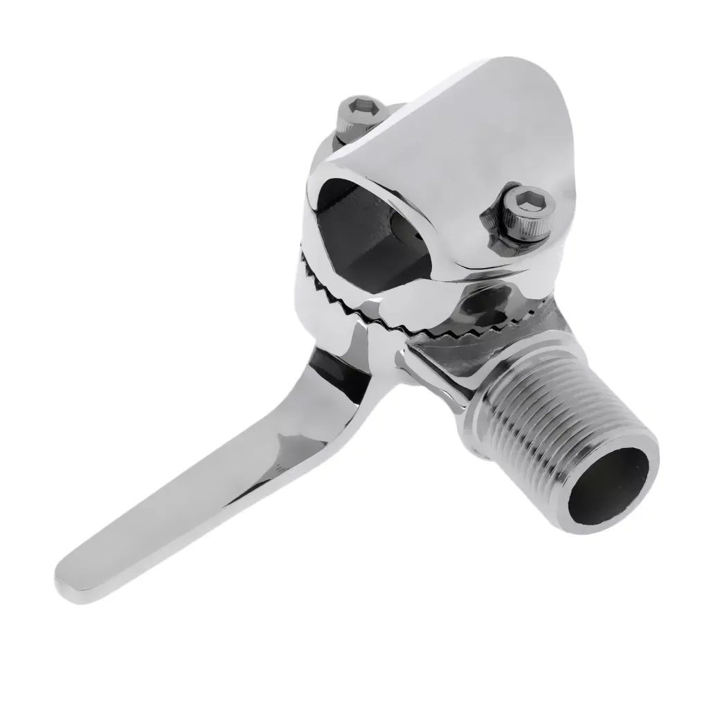 

Marine 316 Stainless Steel Clamp-on Ratchet Boat VHF Radio Antenna Base