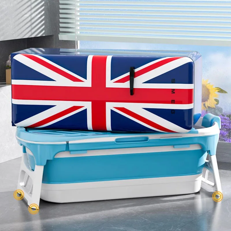 Сильная душевая белая Ванна большая Женская Складная для взрослых с ногами