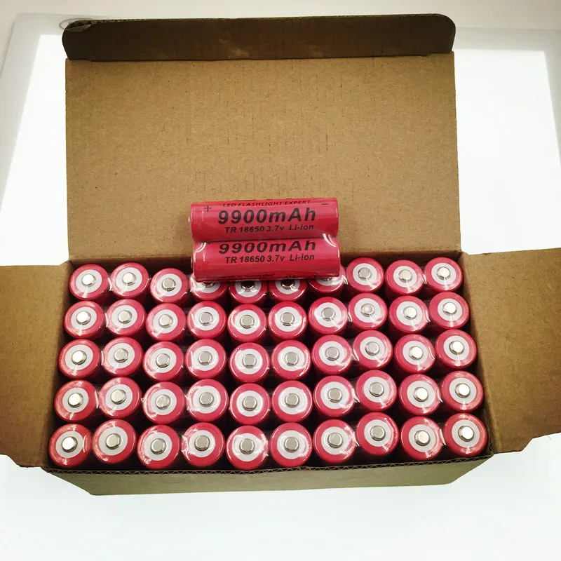 

10pcs/lot 18650 battery 3.7V 9900mAh rechargeable liion battery for Led flashlight Torch batery litio battery+ Free Shipping