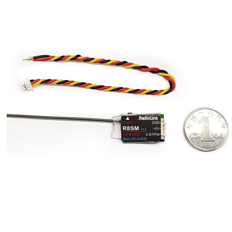 

Радиоприемник Radiolink R8SM 2,4G 8CH SBUS/PPM для T8S/T8FB/RC6GS/RC4GS