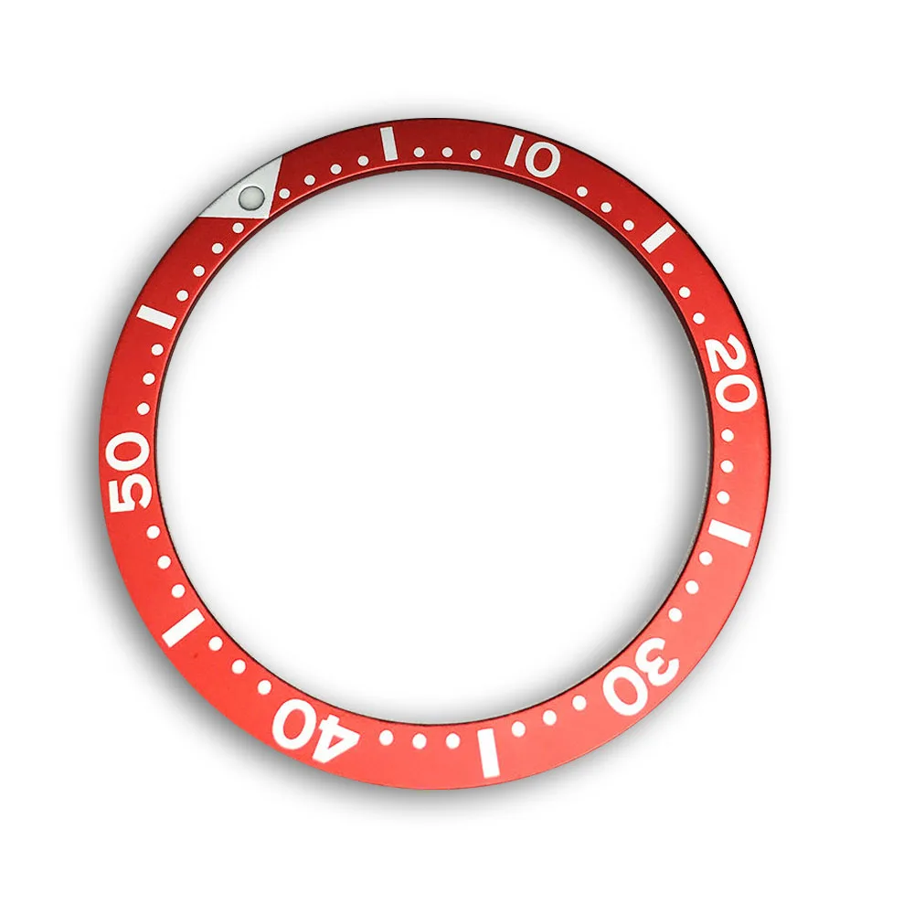 Mod Watch Accessories 39mm Flat Aluminum SKX007 Bezel Ring Mouth Scale Indicating Ring Fits for Seiko Watch Replacemen Parts