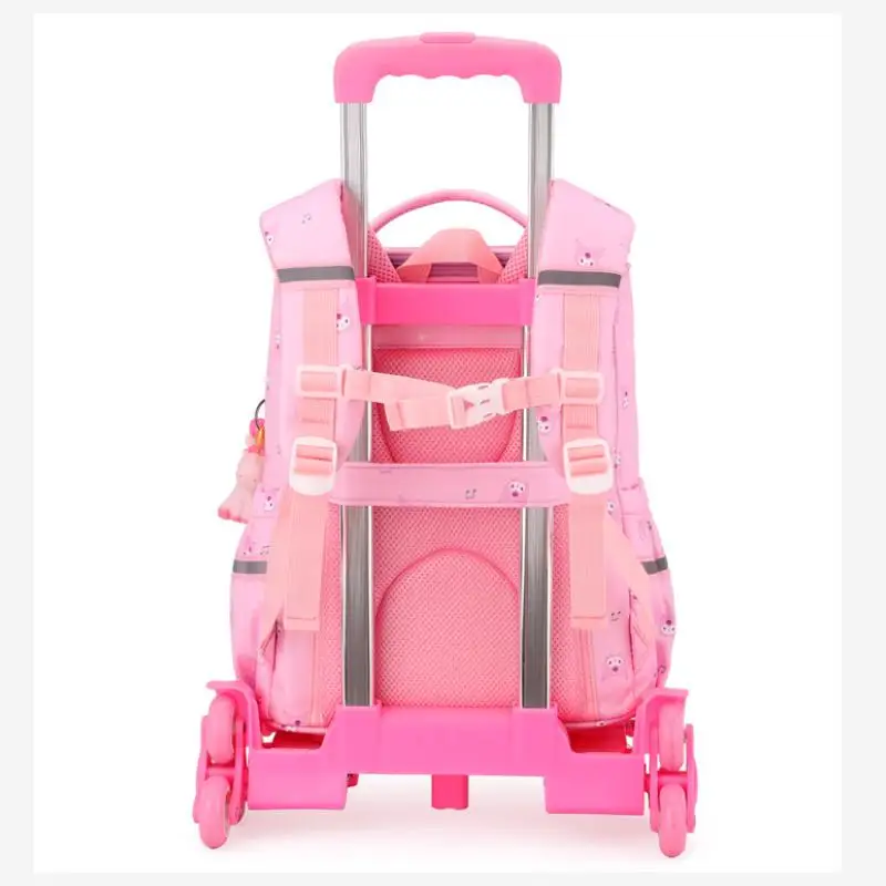 Miniso Kawaii школьная шестиколесная тележка для учащихся начальной школы сумка Kuromi с