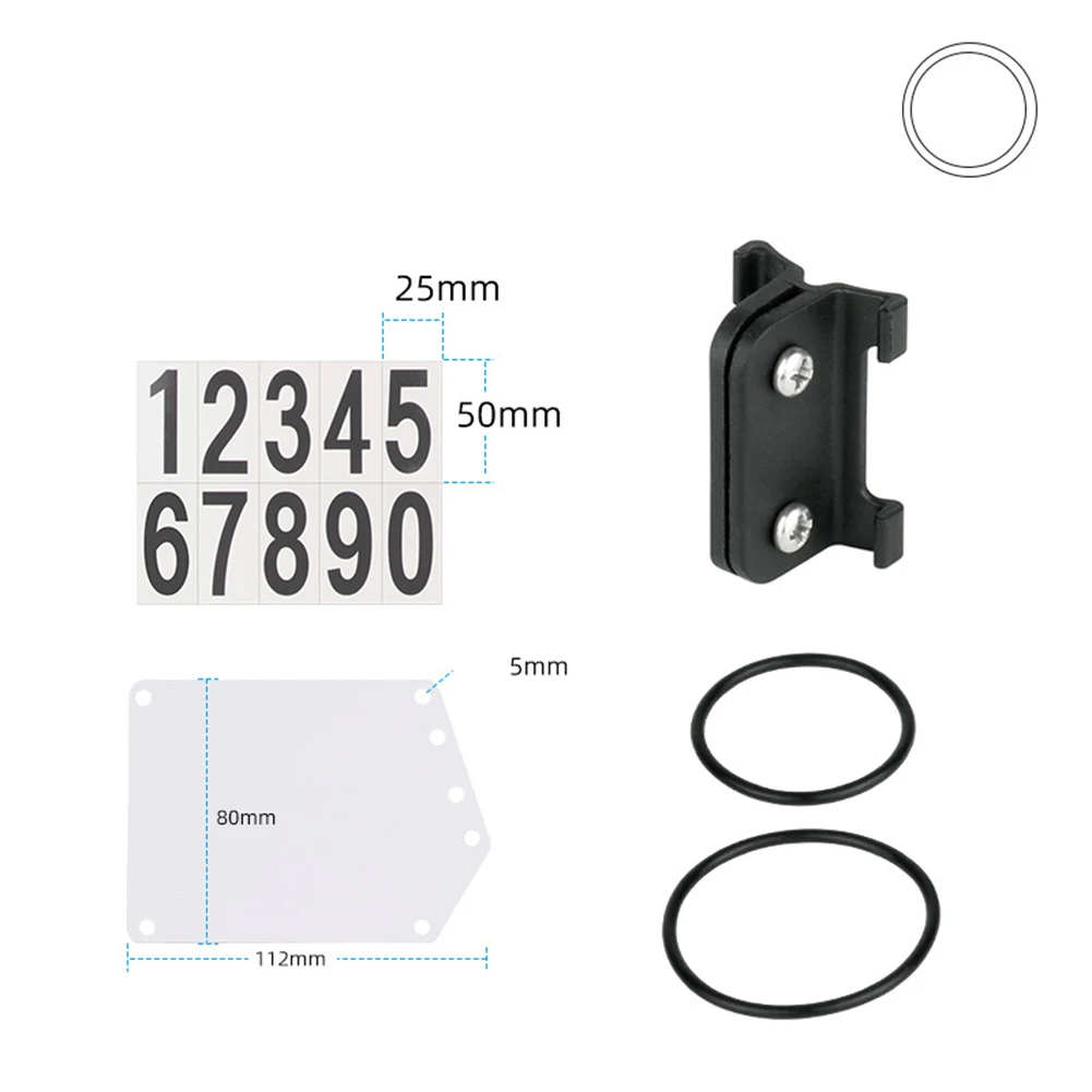 Bike Triathlon Race Number Plate Mounts Bicycle Seatpost Holder With Rubber Band Race Number Mount PVC 5-10g Cycling Accessories
