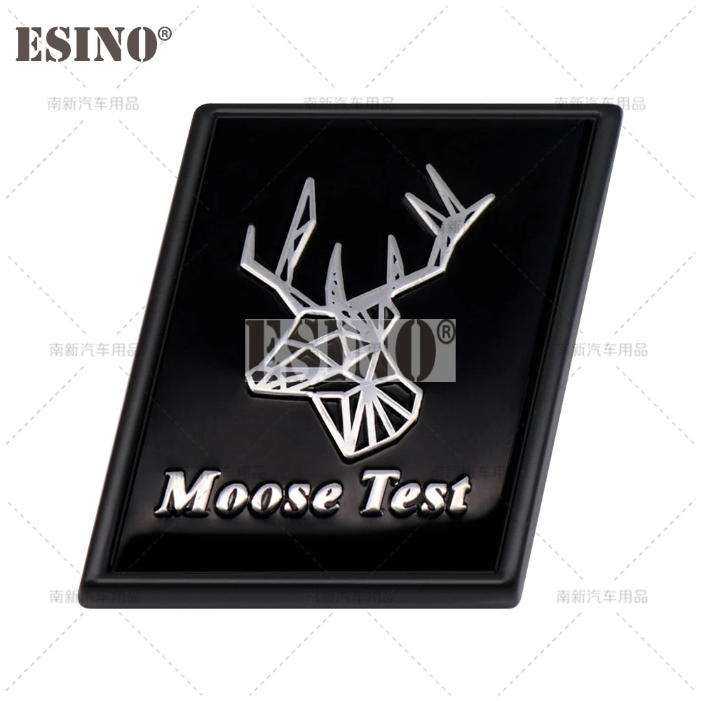 3D розыгрыш лось тест металлический клей задний багажник эмблема значок наклейка для Volvo XC40 XC60 XC70 XC90 V40 V60 V90 S40 S60 S80 S90