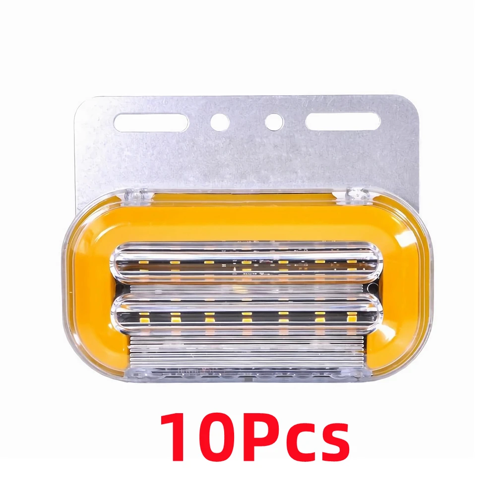 

10 шт. Грузовик Боковой фонарь 12 В 24 В Парковочные огни Прицеп Боковые Маркерные огни Грузовой автомобиль Лампа Расчистки Фонарик Динамический