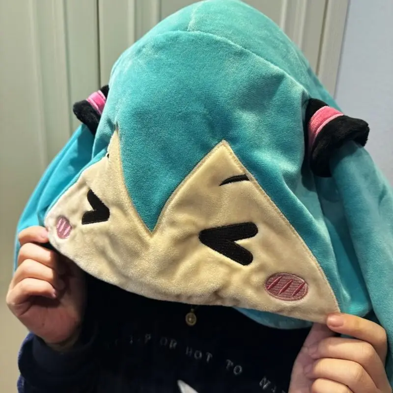 U-образная подушка с капюшоном Хацунэ Мику из мультфильма аниме дорожный самолёт