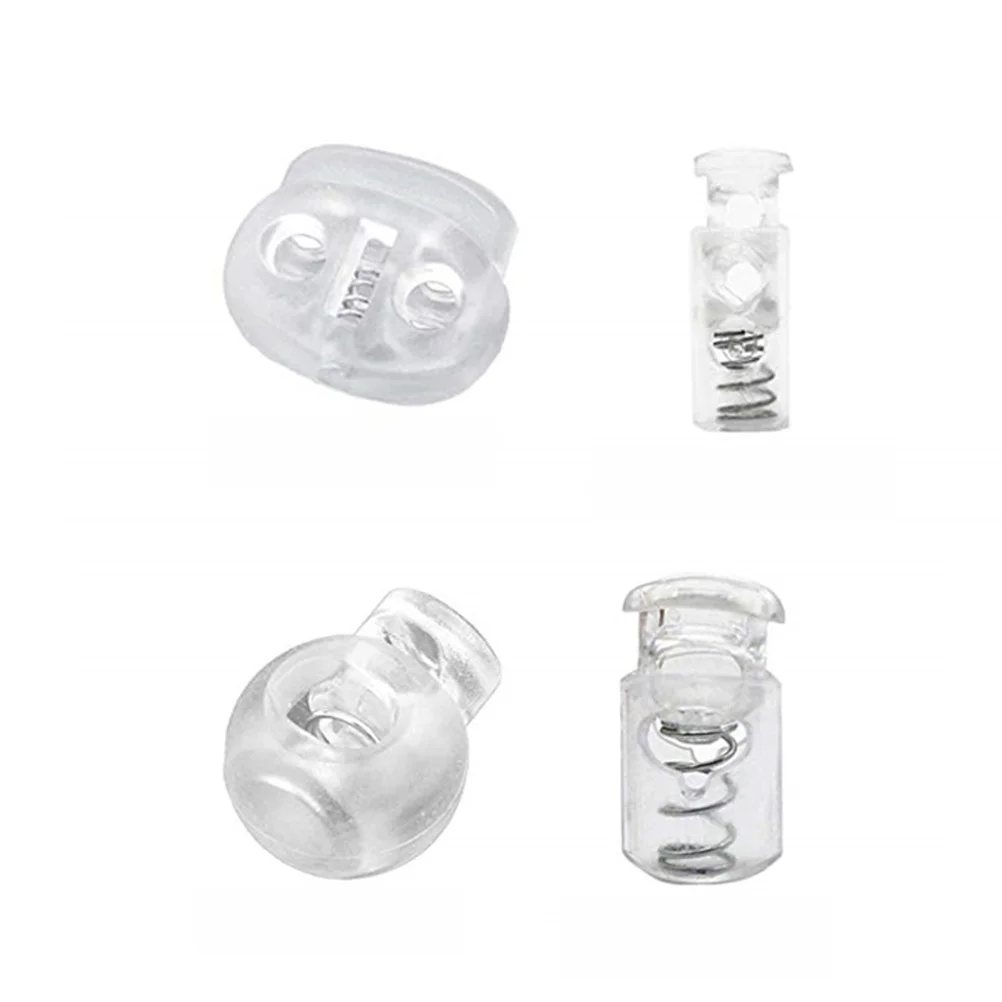 

Cord Lock End Drawstring Spring Toggle Locks Clip Stoppers Rope Stopper Lanyard Button Fastener Diy Stop Hole Single Fasteners