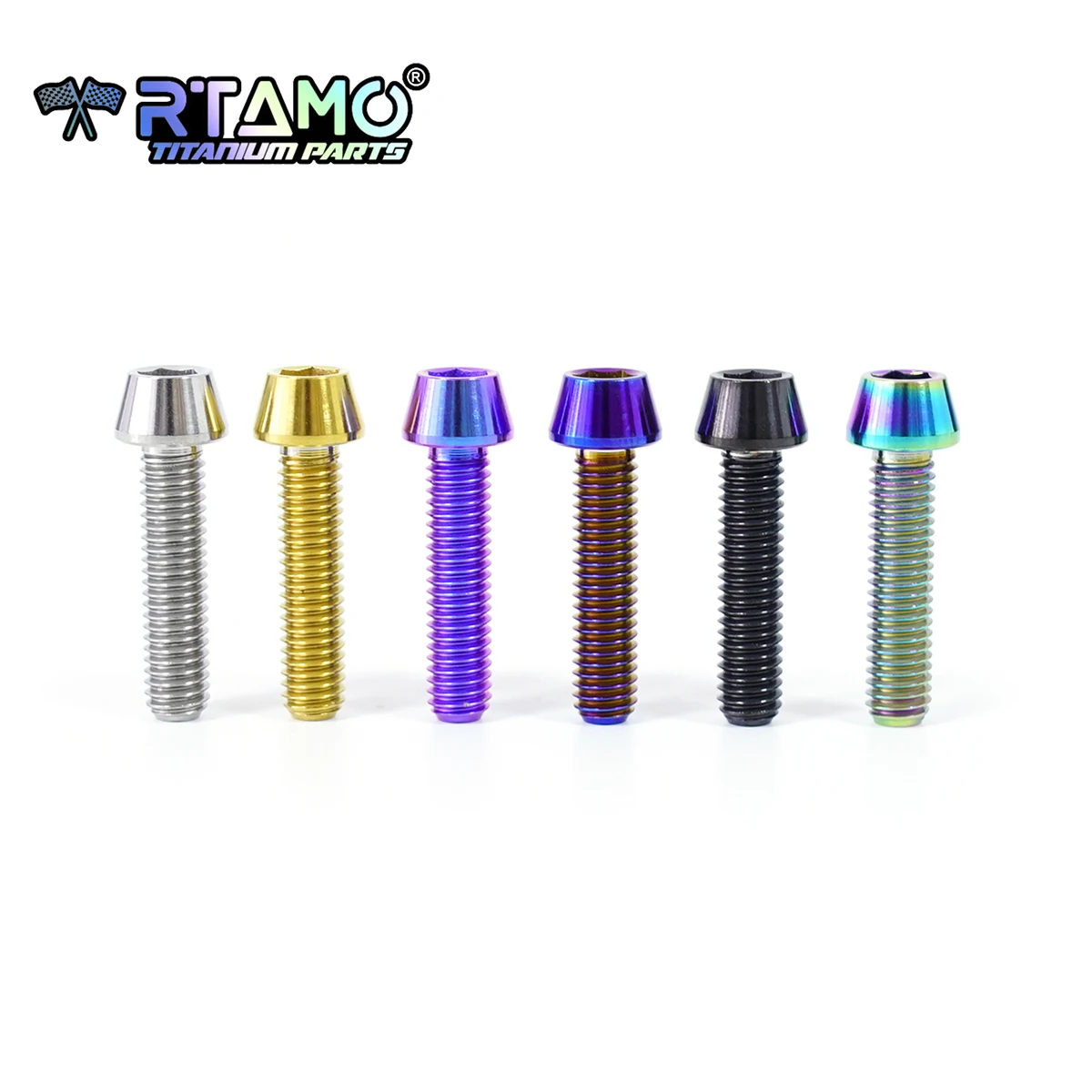 Титановый болт RTAMO M6X10-40 с шестигранным ключом винт конической головкой для