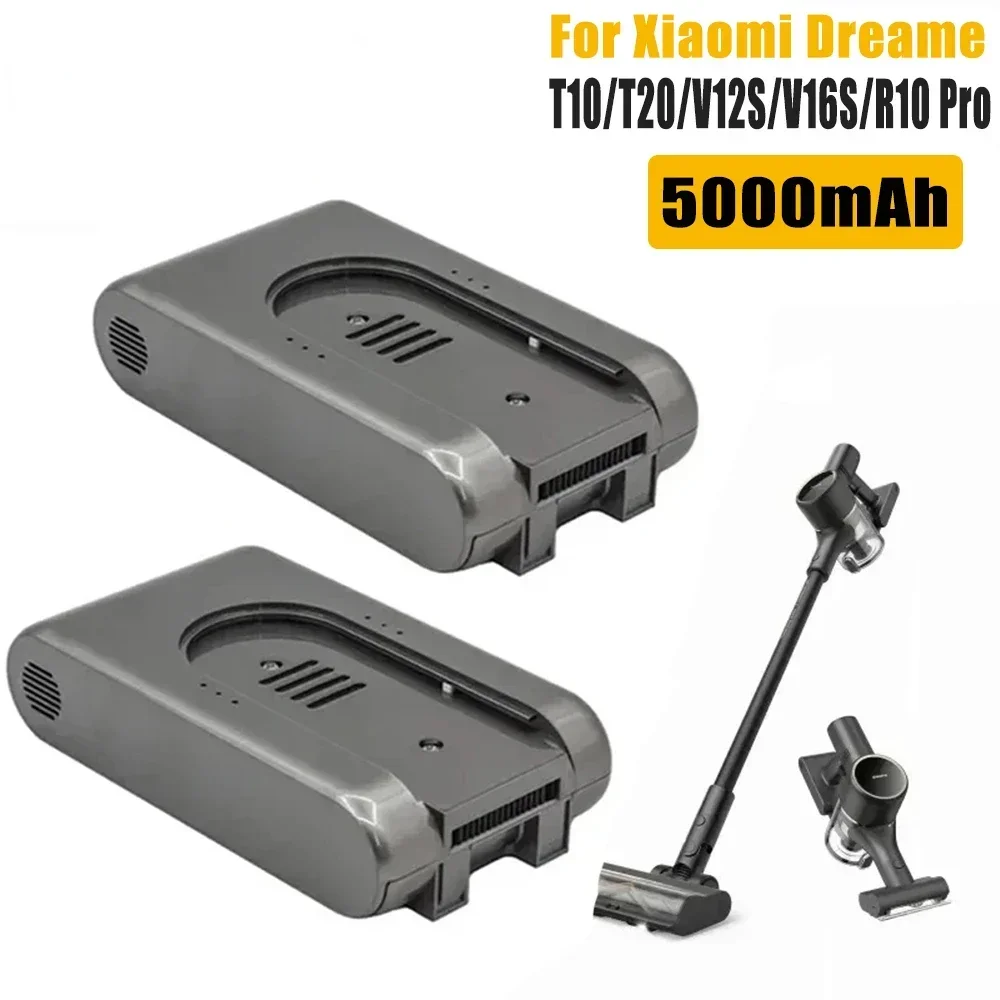Сменный аккумулятор емкостью 5000 мАч для Xiaomi Dreame T10 T20 V12S V16S R10Pro беспроводной