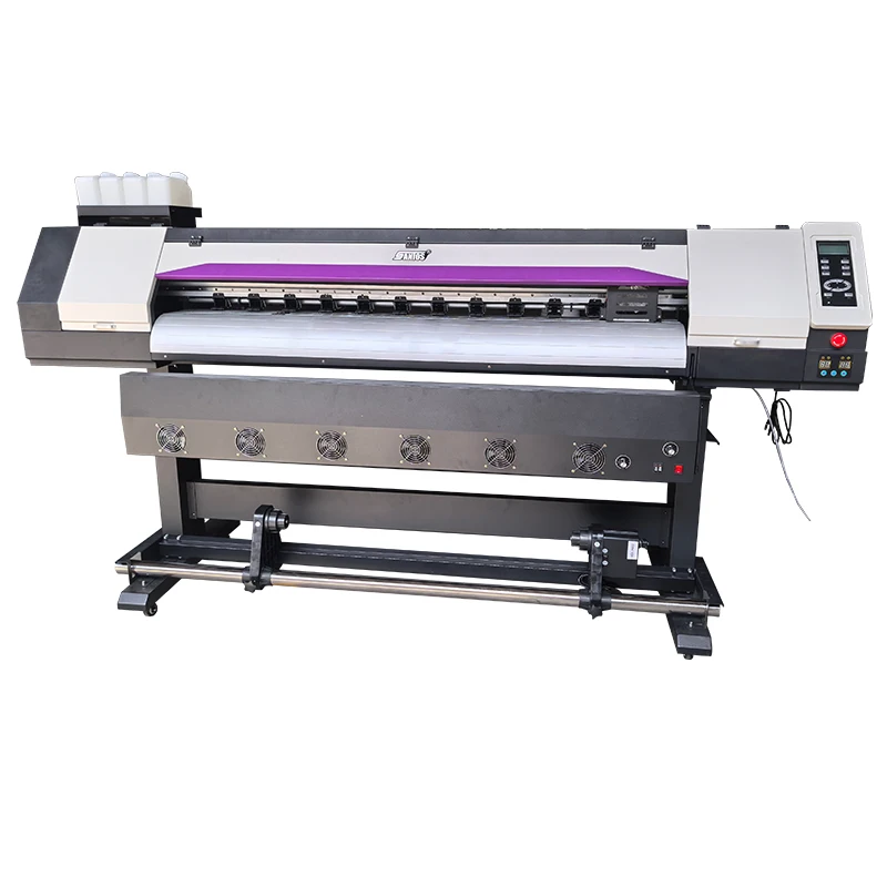 Flex banner printing machine for small business with single xp600 DX5 i1600 I3200 large format printers
