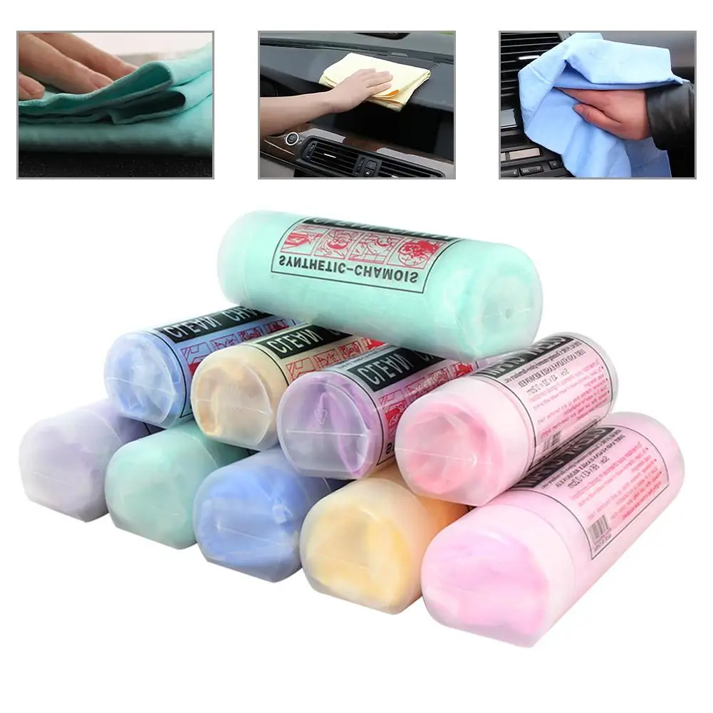 

43*32cm PVA Chamois Car Wash Towel Cleaner Car Accessories Car Care Home Cleaning Hair Drying Cloth Tool
