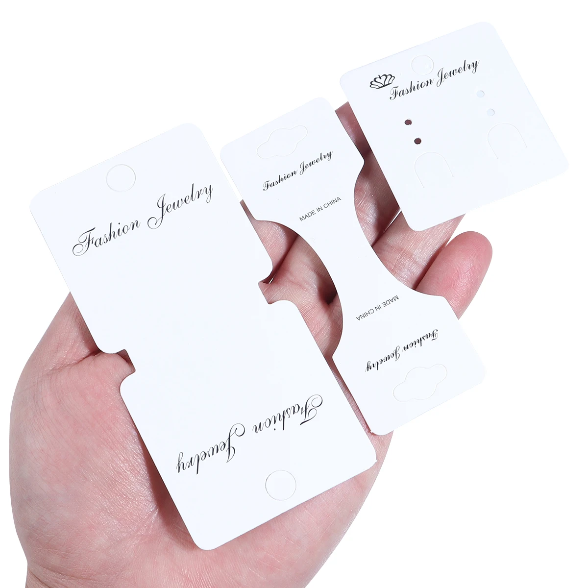 Многофункциональная белая упаковочная карта для ювелирных изделий складная DIY