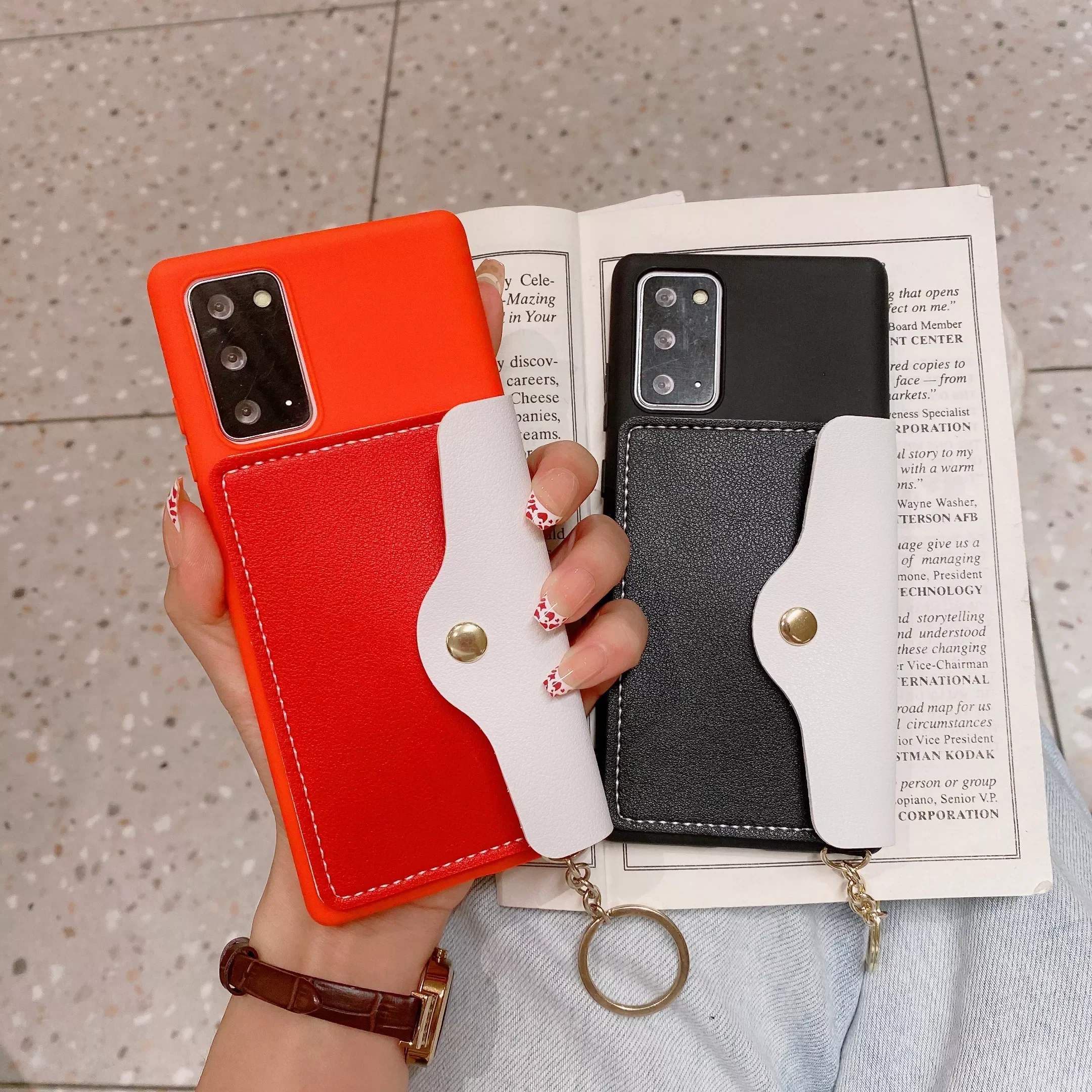 

Card Holder Slot Cover For Note 20 Ultra 10 Plus Lite 9 8 5 A81 M51 M20 M30 A40S A20 A30 Case Wallet Pocket