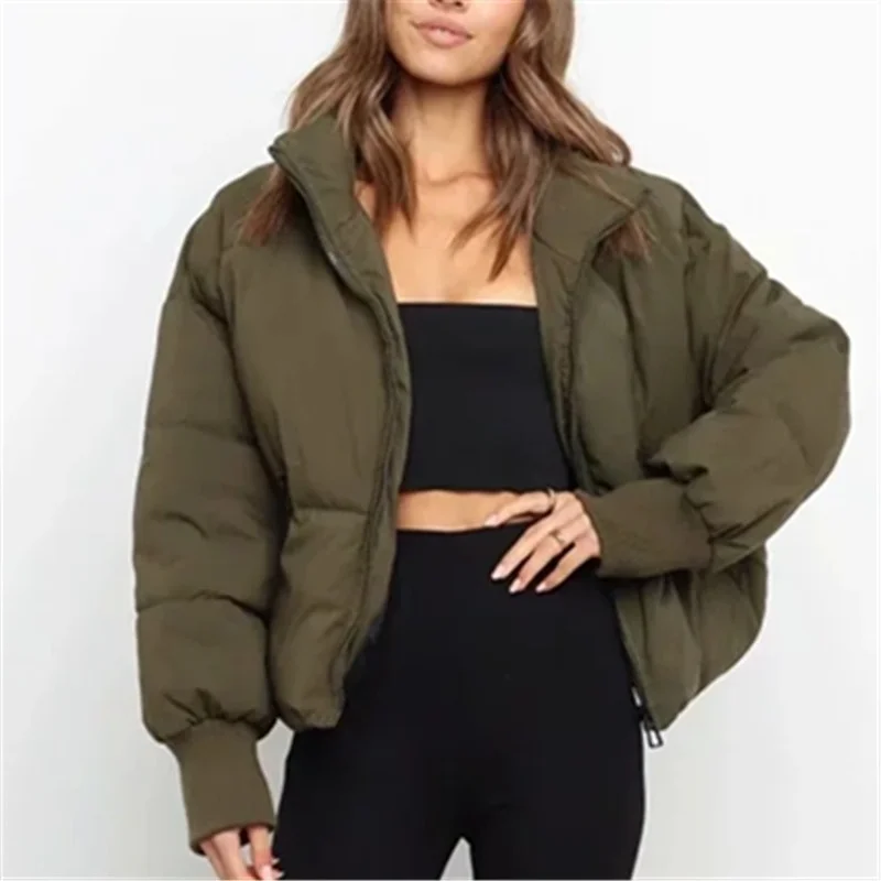Donsignet Winter Woman Parkas Loose Thin Warm Short Down Padded Jacket for Women