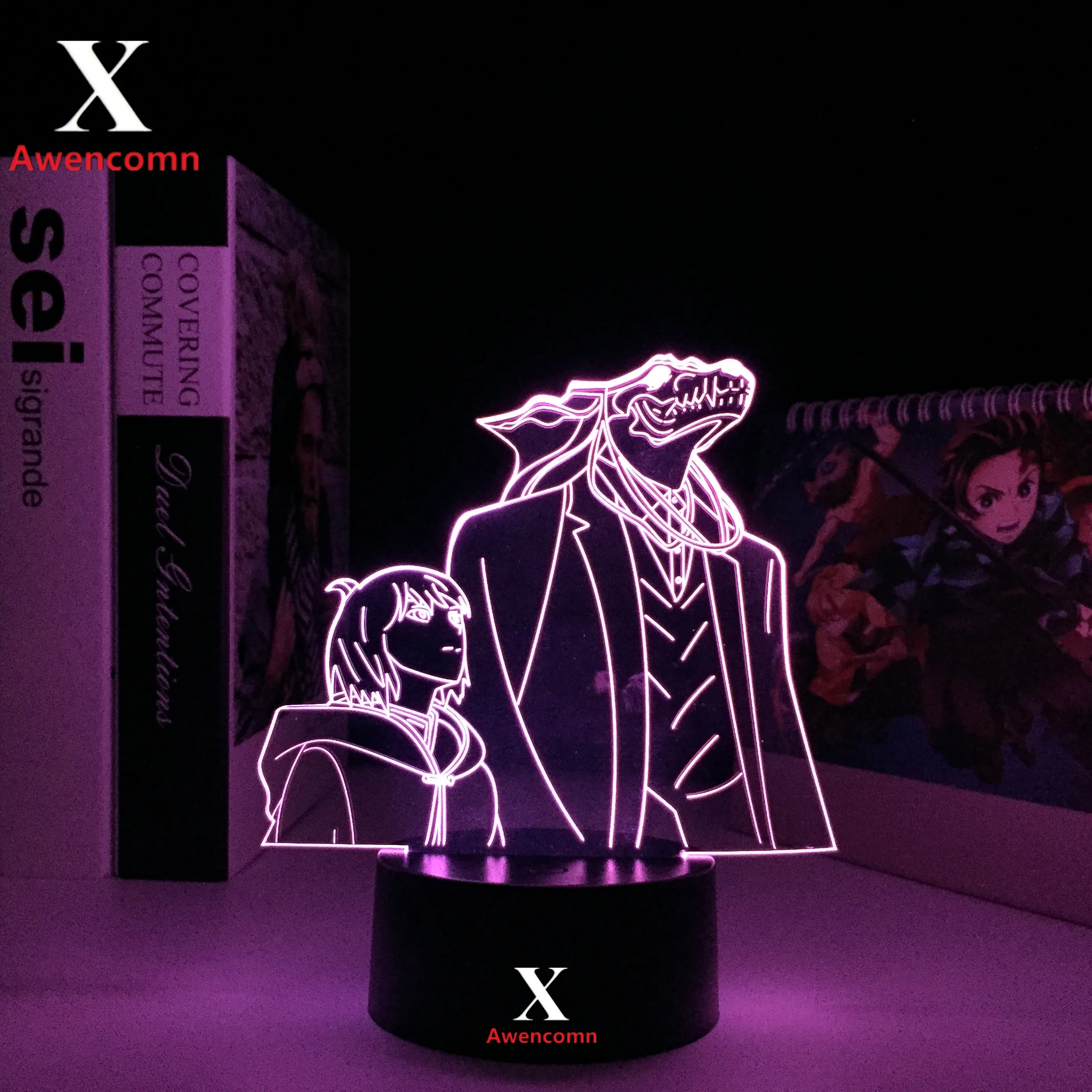 

3d лампа в стиле аниме древняя Невеста Magus для спальни, Декор, светильник, детский подарок на день рождения, светодиодсветильник лампа Манга