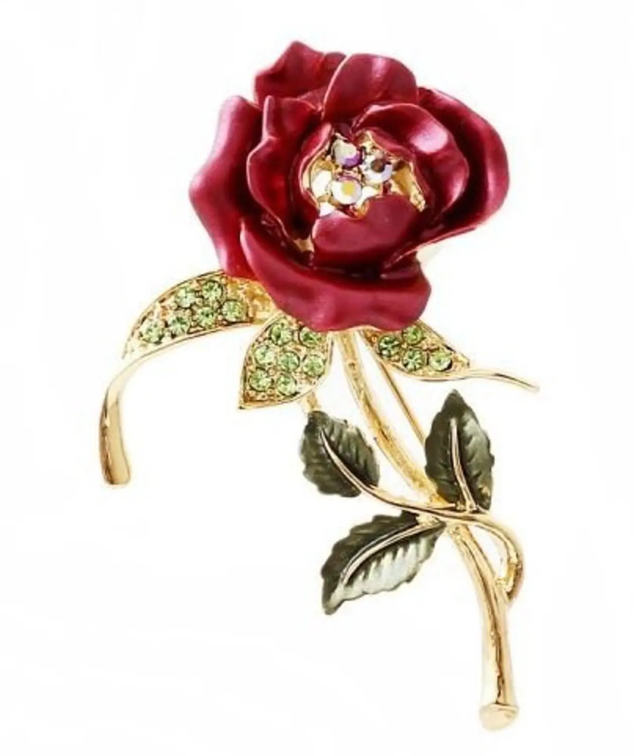 

Модная Брошь Стразы в форме цветка, розы, аксессуары для одежды, булавка