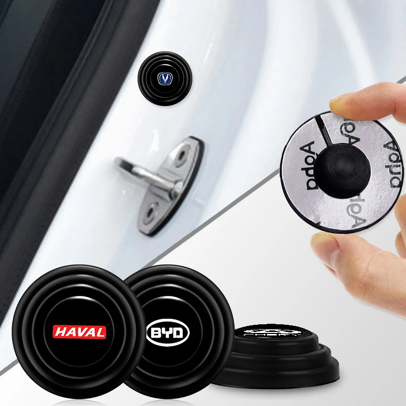 

4 шт. противоударные силиконовые наклейки на дверь автомобиля для Great Wall Poer M4 Voleex C30 Pao Wingle 5 Haval H2 H3 H4 безопасные аксессуары