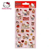 hello kitty sticker cute girl three dimensional bubble sticker cartoon creative paste painting girl gift