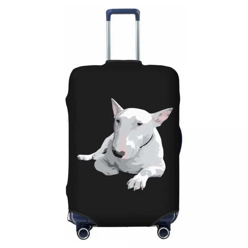 

Custom English Bull Terrier Luggage Cover Cute Suitcase Protector Covers Suit For 18-32 inch