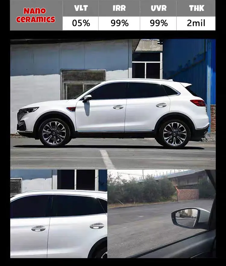 VLT50 % с 80x400 см IR100 2 мил Hd нано-керамическая пленка для автомобиля и дома оконная