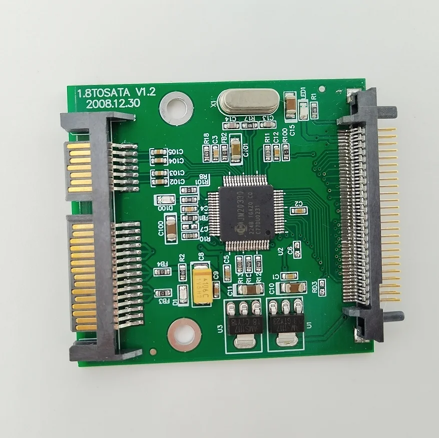 Фото Карта-адаптер для IDE HDD 1.8 дюйма в SATA, плата-конвертер для передачи данных с IDE 1.8 дюйма на SATA №1