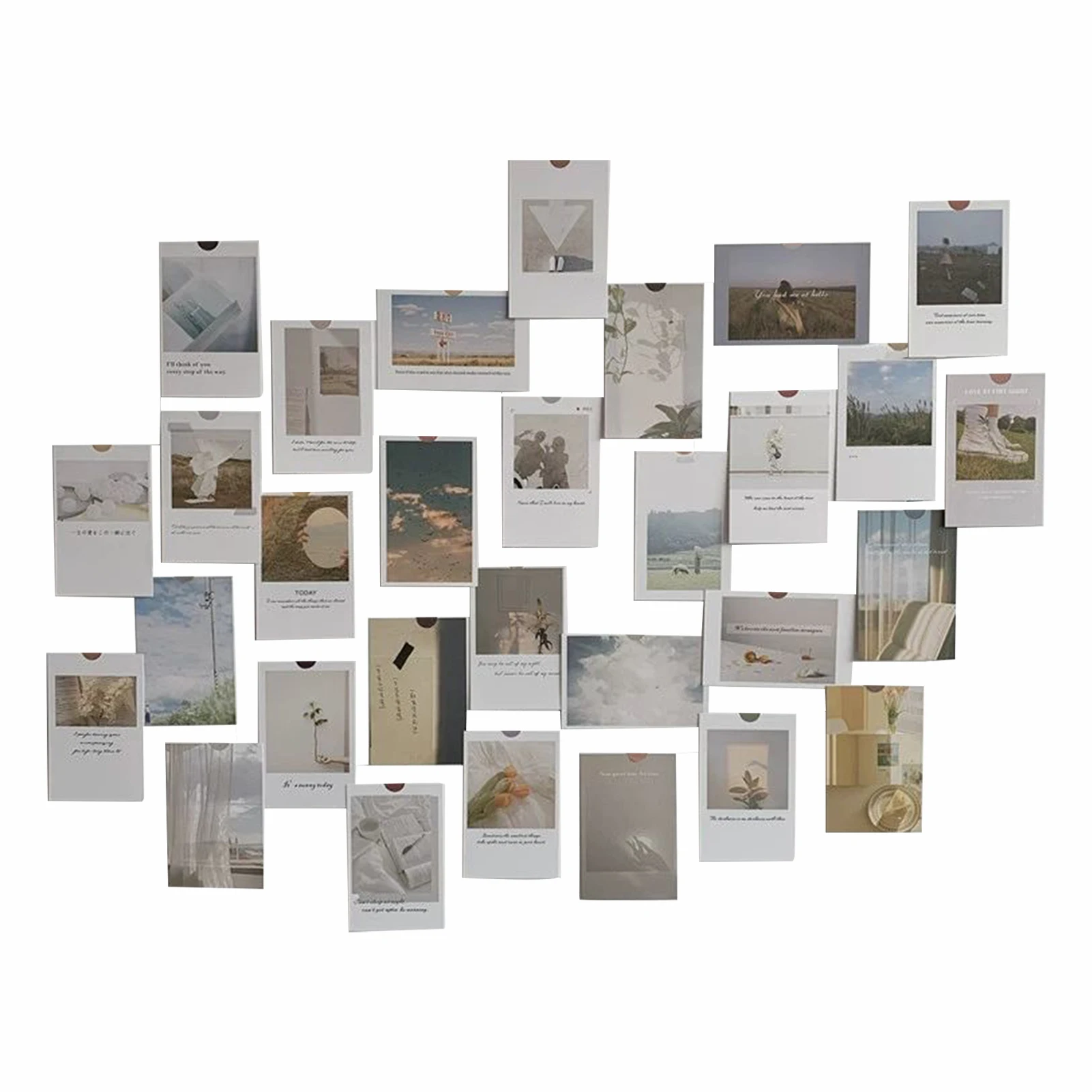 30 шт. канцелярские принадлежности домашний декор картонная открытка в эстетике