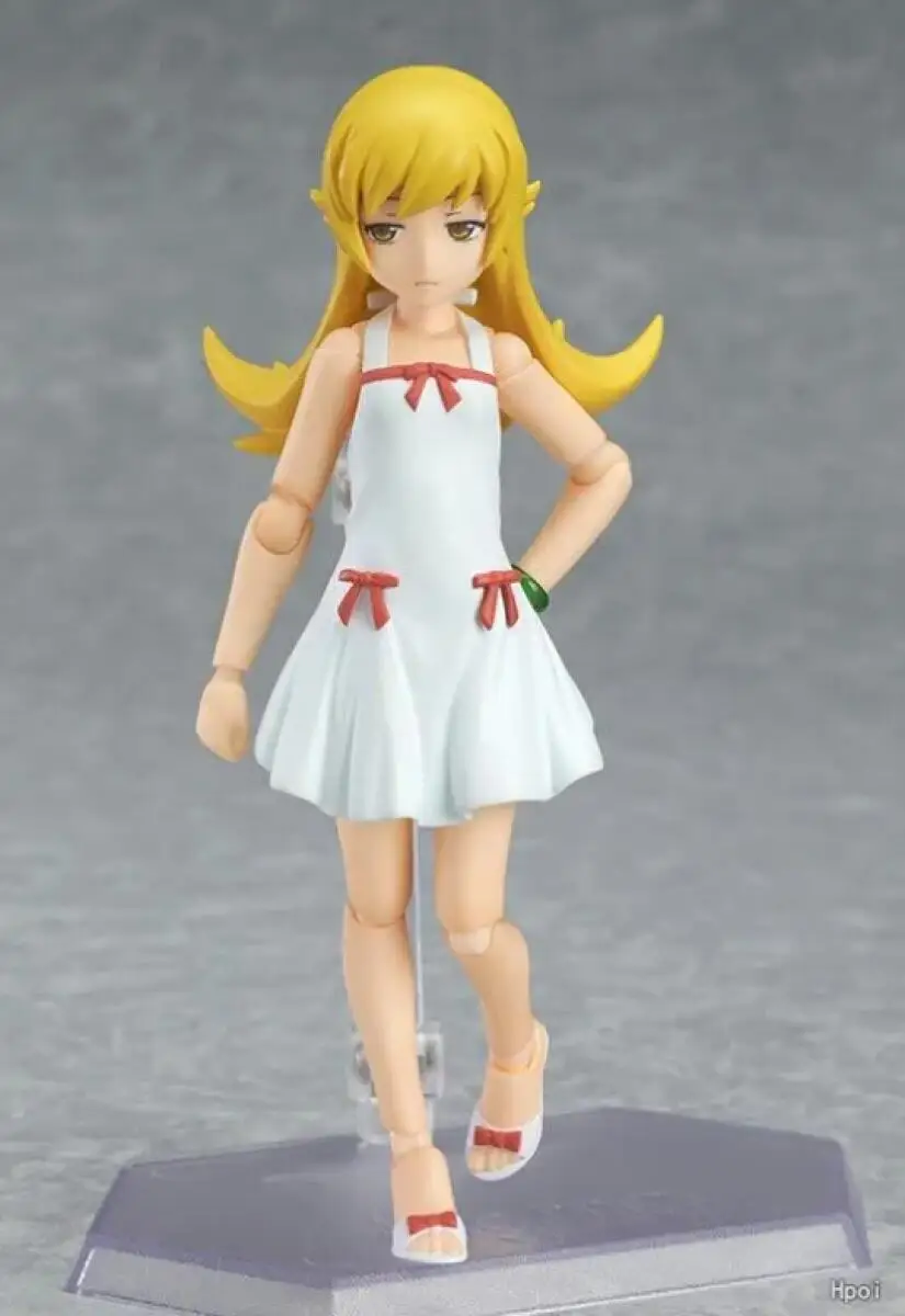 Фото Совершенно новая оригинальная фигурка GOOD SMILE Figma Shinobu Oshino из серии Nisemonogatari, в наличии, отличный подарок. №3