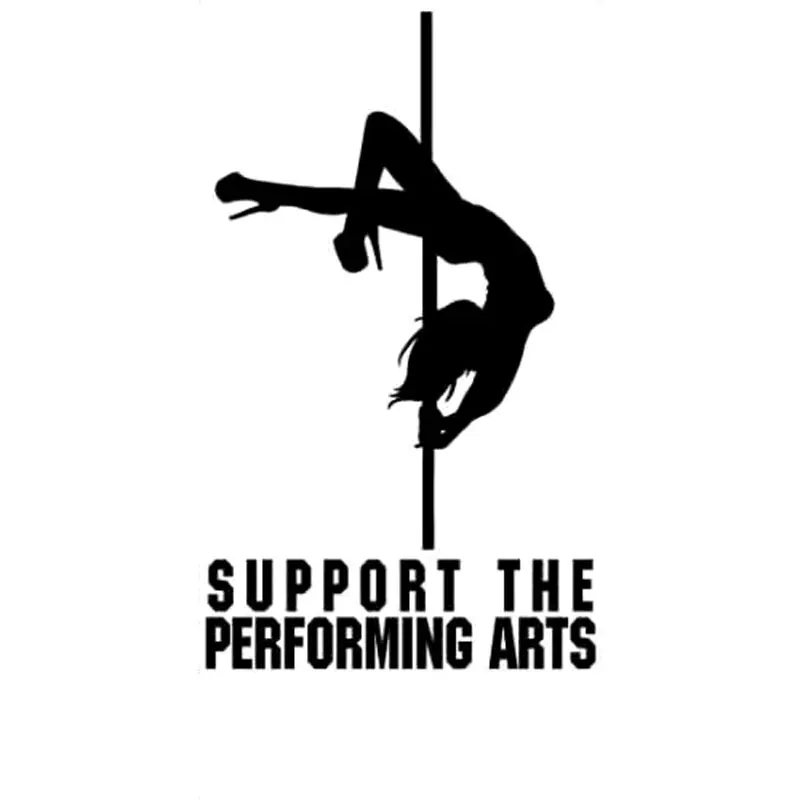 

Creativity Car Stickers and Decals Support The Performing Arts Rear Windshield Bumper Window Trunk Accessories KK12*7cm