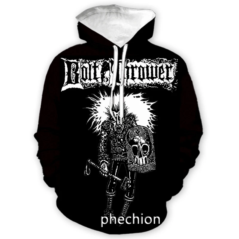 Новый мужской/женский Свитшот phechion с объемным принтом модная Толстовка длинным