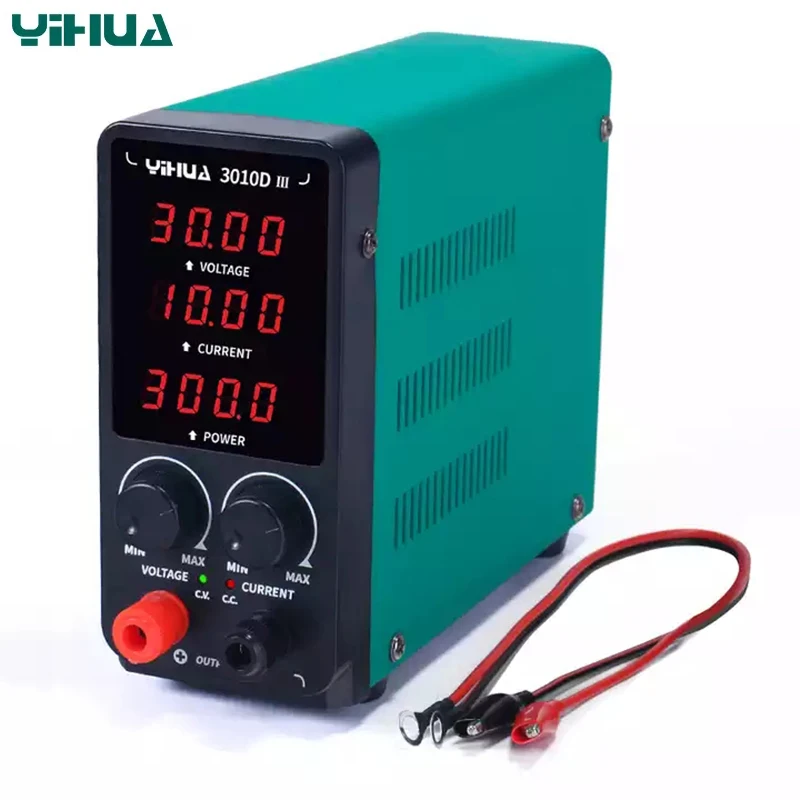 YIHUA 3010D-III импульсный источник питания 30 в 10 А постоянного тока выходной испытательный станок ремонтная станция источник питания постоянного тока