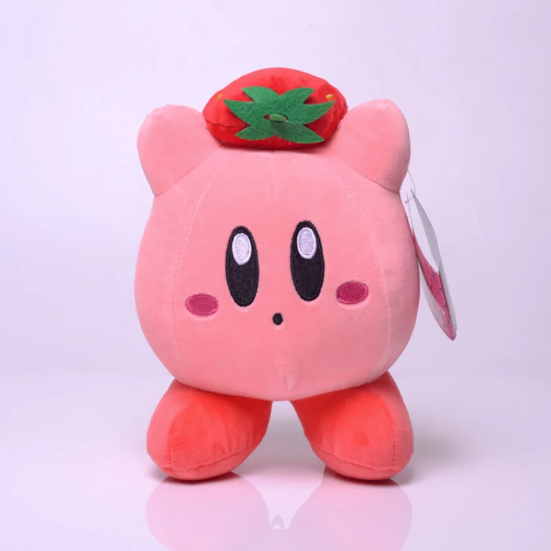 

20 см игра кукла творчество новая клубника Kirby Cut заполненная короткая плюшевая игрушка кукла кулон детская игрушка Подарки 12 смешанных паке...