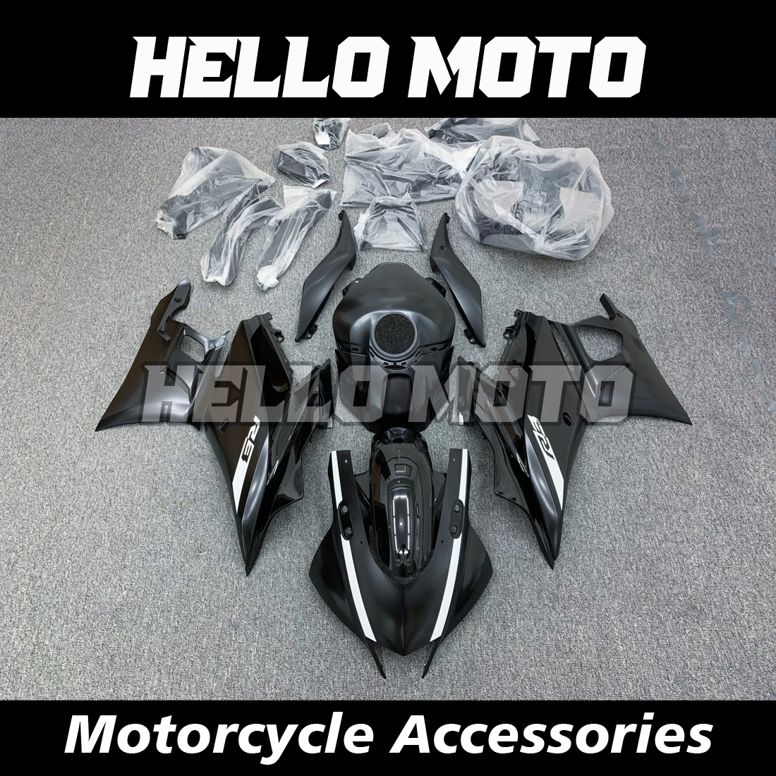 

Suitable for YZF-R3 YZF R3 R3M R25 2019 2020 2021 Motorcycle Shell Fairing Spoiler Bodywork Set ABS Injection Molding RH12