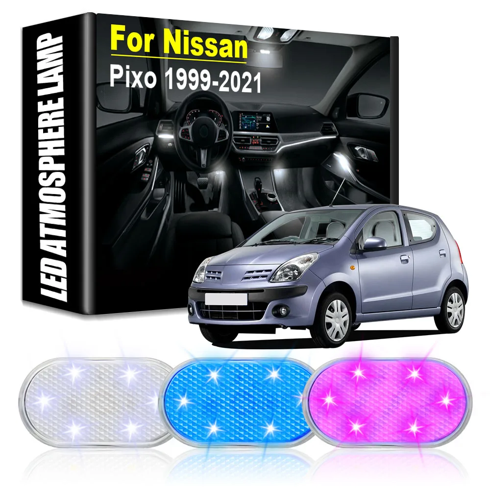 

Car LED Atmosphere Lights Rechargeable Touch led Lamps Car Interior Light Auto Goods Car Accessories for Nissan Pixo 1999-2021