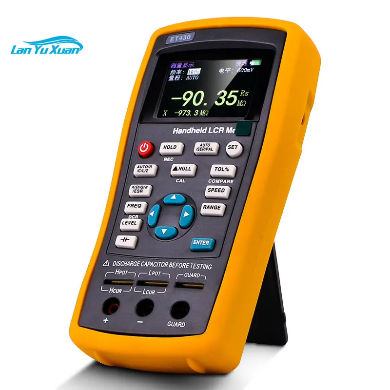 

ET432 Handheld Digital LCR Bridge Meter 100Hz Testing Frequency Electrolytic Capacitor And DCR Tester With USB