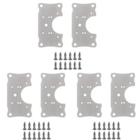 6pcs hinge repair plate bracketscabinet hinge repair plate kit with hole and screw for protection wood kitchen cupbo
