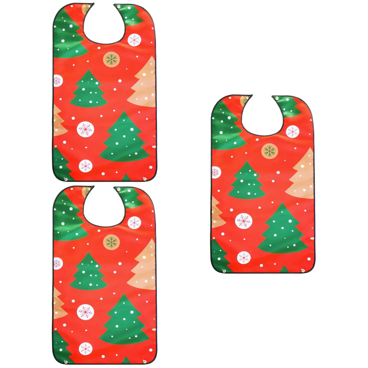 

Bib Adultprotector Eating Clothing Washable Mealtime Pu Bibselderly Christmas Fabric Apron Catcher Crumb Reusable Men Senior
