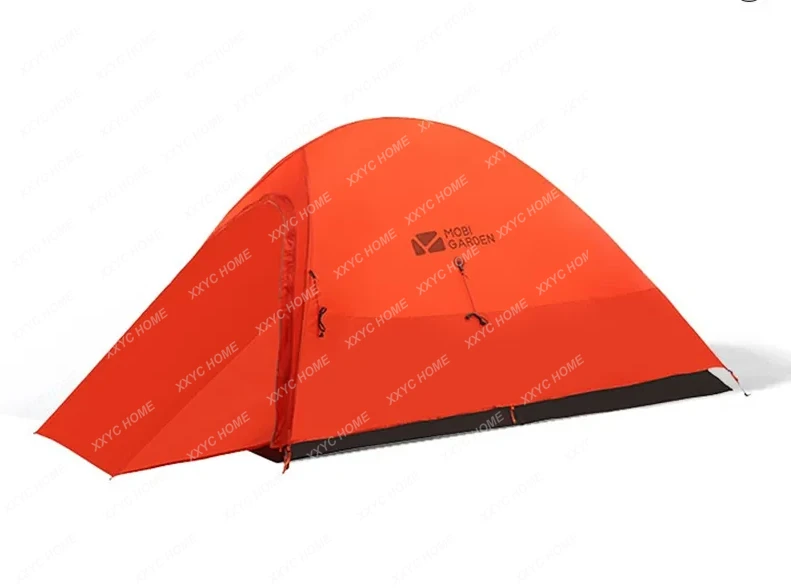

Mobi Garden Outdoor Camping 1-2 People Tent Ultra Light 20D Silica Gel Aluminum Rod Windproof Rain Proof Tent Light Riding
