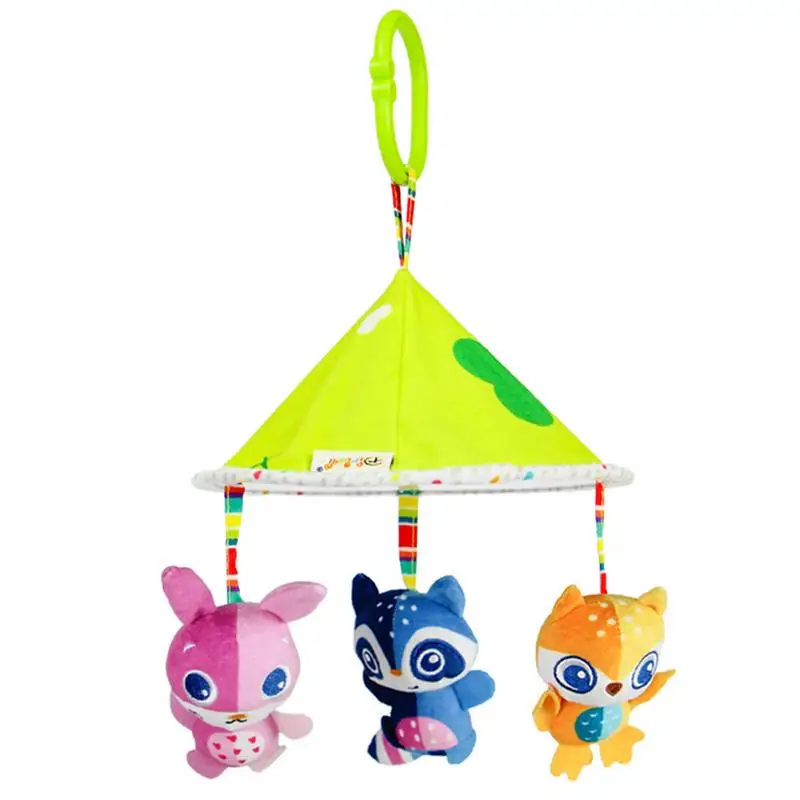 

Car Seat Toys Lovely Plush Animal Rattle Toy Mobile Crib Sensory Learning Activity Toys Birthday Gift For Boys Girls Newborns