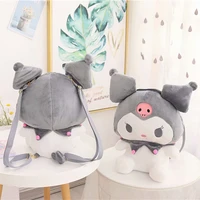 cartoon sanrio backpack devil cinnamoroll melody kuromi kawaii plush messenger cute diagonal package for children adult girl bag