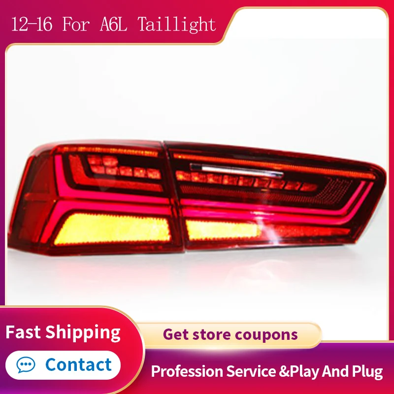 

Car Lights For A6 2012-2016 A6L S6 RS6 C7 LED Auto Taillight Rear Lamp Dynamic Signal Backlight Accessories Upgrade