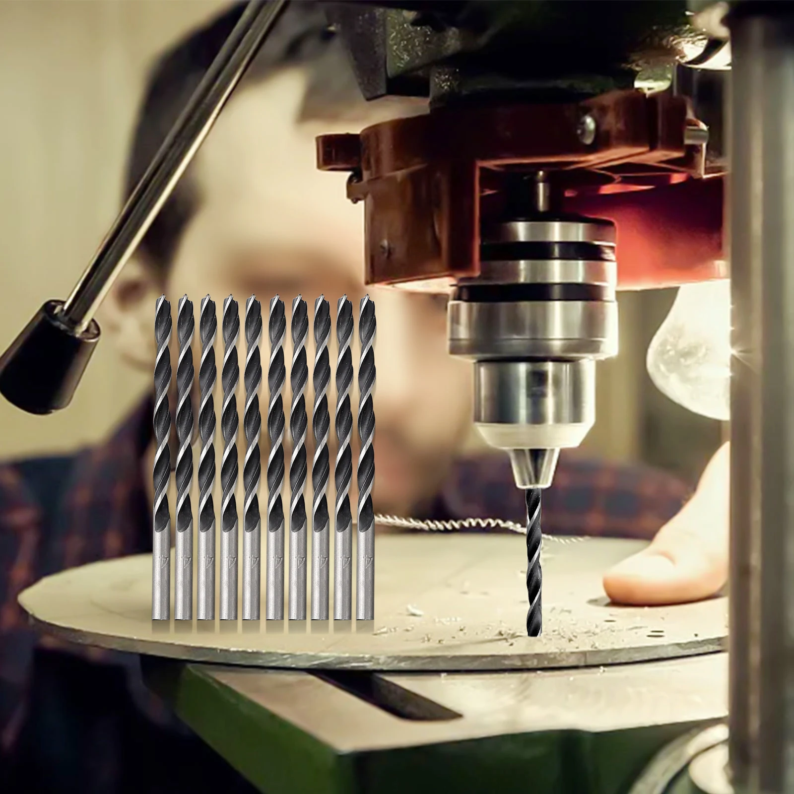 

Набор спиральных сверл для дерева 4 мм