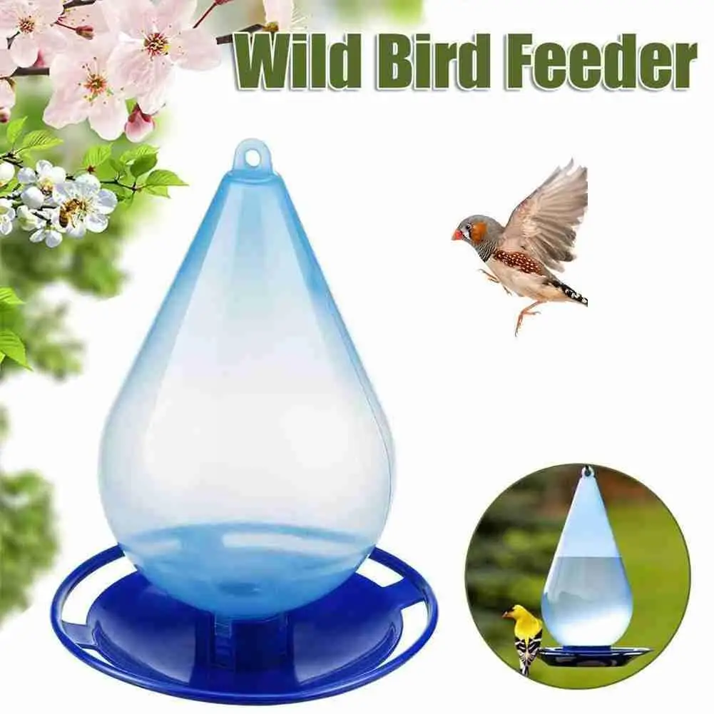 

1PC Bird Feeder Hanging Hummingbird Water Feeding Device Feeding Container Outdoor Drinking Wild Bird Garden Food Fountain X2E7