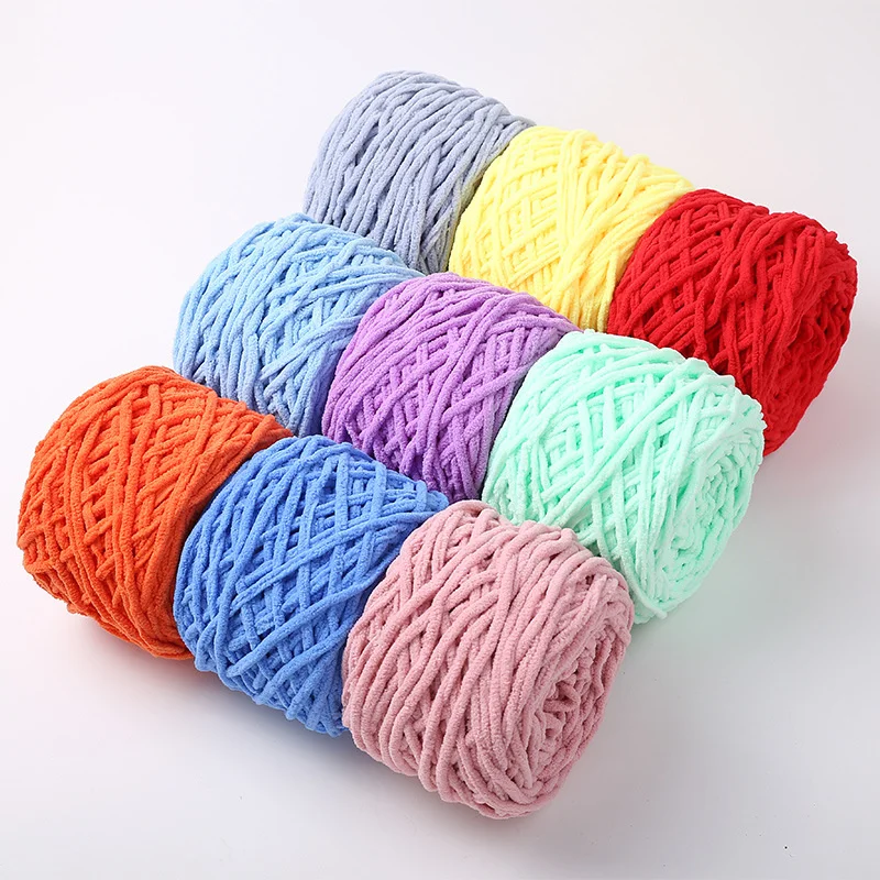 Single Strand Icicle Wool Hand-knitted Carpet Thread Thick Wool Scarf Thread Knitted Pillows Making Thick Wool Dolls