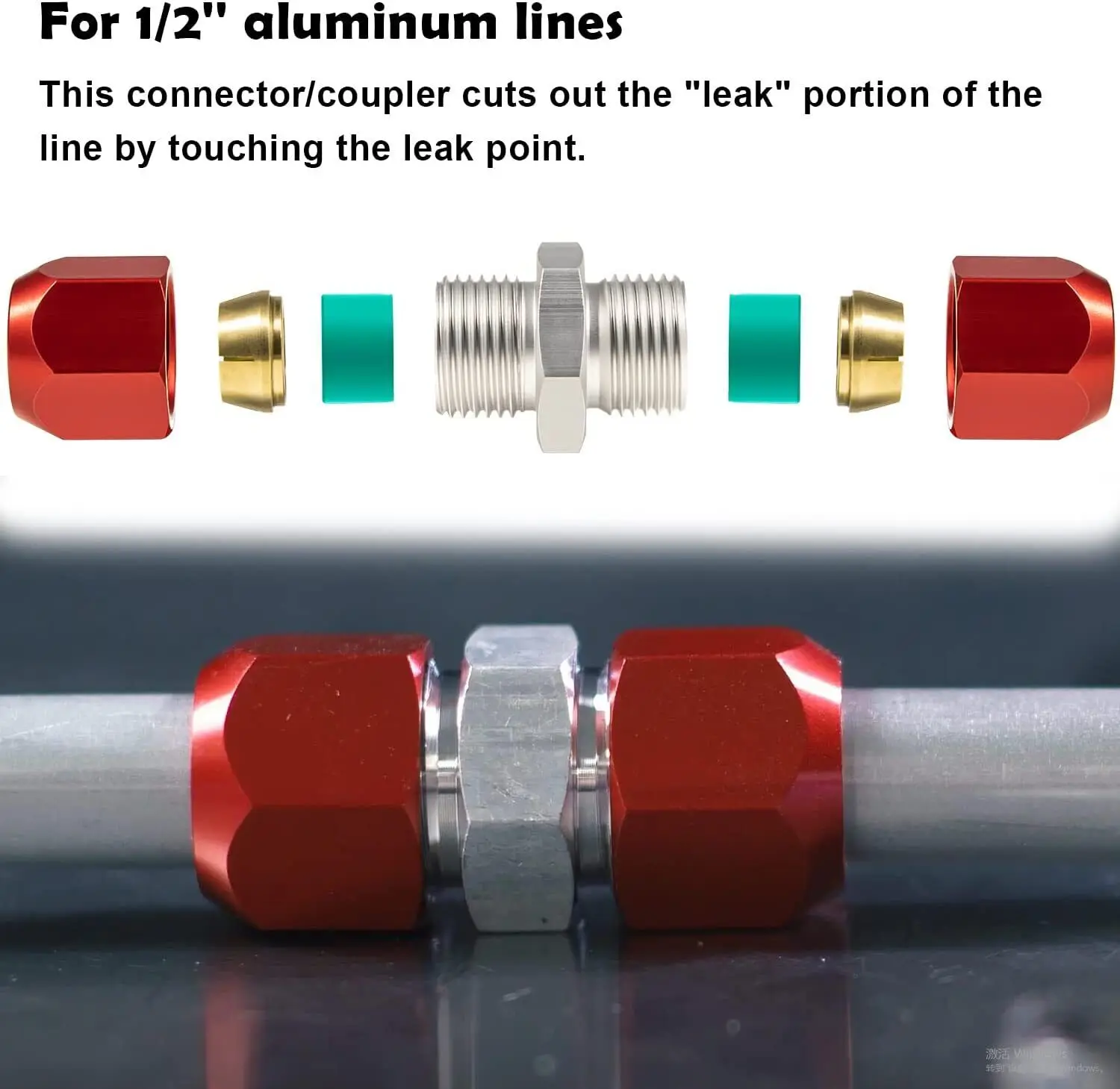 Chuang Qian 800-642 Линейный соединительный разъем для сращивания муфты 1/2 дюйма
