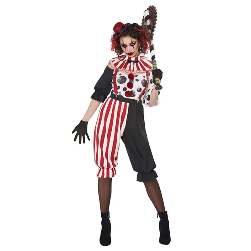 Пурим женский маскарадный клоун из страха злого вампира маскарадный костюм на Хэллоуин Карнавал вечерние смешной цирковой костюм Джокера Косплей